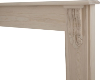 The Edinburgh Corbel Fire Surround - Pine